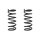 Fahrwerksfeder-Set hinten Schraubenfeder 308mm SPIDAN für CHEVROLET CAPTIVA C100