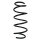 Suspension spring set front coil spring 341mm SPIDAN for VW POLO IV