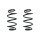Suspension spring set rear coil spring 278mm SPIDAN for MERCEDES B CLASS