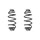 Suspension spring set Replacement Fit SPIDAN for OPEL COMBO Tour