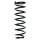 Suspension spring set rear coil spring 334mm SPIDAN for TOYOTA COROLLA Verso