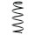 Suspension spring set front coil spring 348mm SPIDAN for SKODA ROOMSTER 5J7