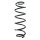 Suspension spring set rear coil spring 363mm SPIDAN for MERCEDES B CLASS