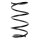 Suspension spring set front coil spring 309mm SPIDAN for BMW 5 E60