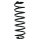 Suspension spring set rear coil spring 339mm SPIDAN for AUDI A2 8Z0