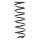 Suspension spring set rear coil spring 354mm SPIDAN for VW VENTO 1H2