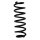 Fahrwerksfeder-Set hinten Schraubenfeder 316mm SPIDAN für VW GOLF VII