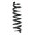 Suspension spring set rear coil spring 333mm SPIDAN for BMW 1 E87