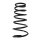 Suspension spring set rear coil spring 330mm SPIDAN for COUPE I