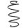 Suspension spring set front coil spring 290mm SPIDAN for SEAT Mii KF1