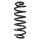 Suspension spring set rear coil spring 339mm SPIDAN for VW TIGUAN 5N