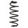 Fahrwerksfeder-Set hinten Schraubenfeder 322mm SPIDAN für AUDI A5 (8T3)