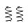 Suspension spring set front coil spring 279mm SPIDAN for VW UP! 121