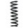 Suspension spring set rear coil spring 326mm SPIDAN for MERCEDES C KLASSE W202