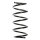 Suspension spring set front coil spring 303mm SPIDAN for OPEL COMBO Tour