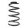 Suspension spring set front coil spring 299mm SPIDAN for FORD FOCUS II