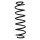 Suspension spring set rear coil spring 322mm SPIDAN for VW LUPO I