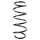 Suspension spring set front coil spring 316mm SPIDAN for OPEL CORSA C