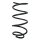 Suspension spring set front coil spring 317mm SPIDAN for MINI MINI Cabriolet