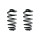 Fahrwerksfedern-Set hinten Schraubenfeder 281mm SPIDAN für u.a. AUDI A4 B7
