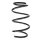 Suspension spring set front coil spring 278mm SPIDAN for FIAT PANDA