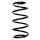 Suspension spring set front coil spring 296mm SPIDAN for OPEL ZAFIRA A