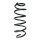 Suspension spring set front coil spring 396mm SPIDAN for VOLVO S80 II