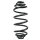 Fahrwerksfeder-Set hinten Schraubenfeder 395mm SPIDAN für RENAULT KANGOO