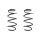 Fahrwerksfeder-Set vorne Schraubenfeder 303mm SPIDAN für OPEL ADAM (M13)