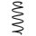 Suspension spring set front coil spring 336mm SPIDAN for FORD FIESTA VII