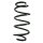 Suspension spring set front coil spring 352mm SPIDAN for FORD MONDEO IV