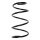 Suspension spring set front coil spring 340mm SPIDAN for TOYOTA AVENSIS