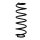 Fahrwerksfeder-Set hinten Schraubenfeder 333mm SPIDAN für HONDA CIVIC VIII