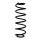 Suspension spring set rear coil spring 333mm SPIDAN for HONDA CIVIC VIII