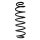 Fahrwerksfeder-Set hinten Schraubenfeder 361mm SPIDAN für AUDI Q2 (GAB)
