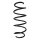 Suspension spring set front coil spring 367mm SPIDAN for HONDA JAZZ III