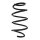 Suspension spring set front coil spring 286mm SPIDAN for AUDI TT 8J3