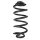 Fahrwerksfeder-Set hinten Schraubenfeder 334mm SPIDAN für BMW X5 (E70)