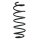 Suspension spring set rear coil spring 343mm SPIDAN for ALFA ROMEO GIULIETTA