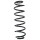 Suspension spring set rear coil spring 329mm SPIDAN for SEAT IBIZA IV