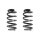 Fahrwerksfedern-Set hinten Schraubenfeder 262mm SPIDAN für u.a. AUDI A6 C6