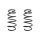 Fahrwerksfeder-Set vorne Schraubenfeder 302mm SPIDAN für OPEL MERIVA B