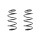 Suspension spring set Replacement Fit SPIDAN for SAAB 9 3 YS3F
