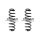 Fahrwerksfeder-Set hinten Schraubenfeder 347mm SPIDAN für VW TIGUAN (AD1)