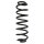 Suspension spring set rear coil spring 347mm SPIDAN for VW TIGUAN AD1