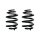 Fahrwerksfeder-Set hinten Schraubenfeder 259mm SPIDAN für VW TRANSPORTER T6