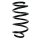 Suspension spring set rear coil spring 285mm SPIDAN for DACIA LOGAN MCV
