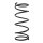 Suspension spring set rear coil spring 380mm SPIDAN for FORESTER SF