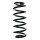 Suspension spring set front coil spring 349mm SPIDAN for AUDI A6 C5