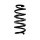 Suspension spring set rear coil spring 302mm with sleeve SPIDAN for TOYOTA RAV 4